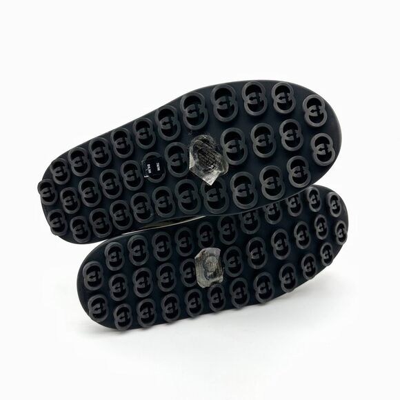 GUCCI Black White GG Jacquard Canvas 1977 Platform Sneakers Size 37 Low Top - Picture 10 of 13